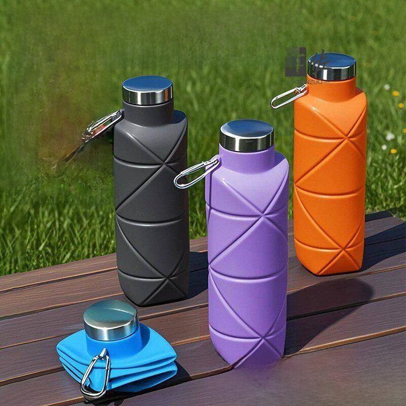 Camping Cooking And Drinking - Portable Collapsible Silicone Water Bottle Food