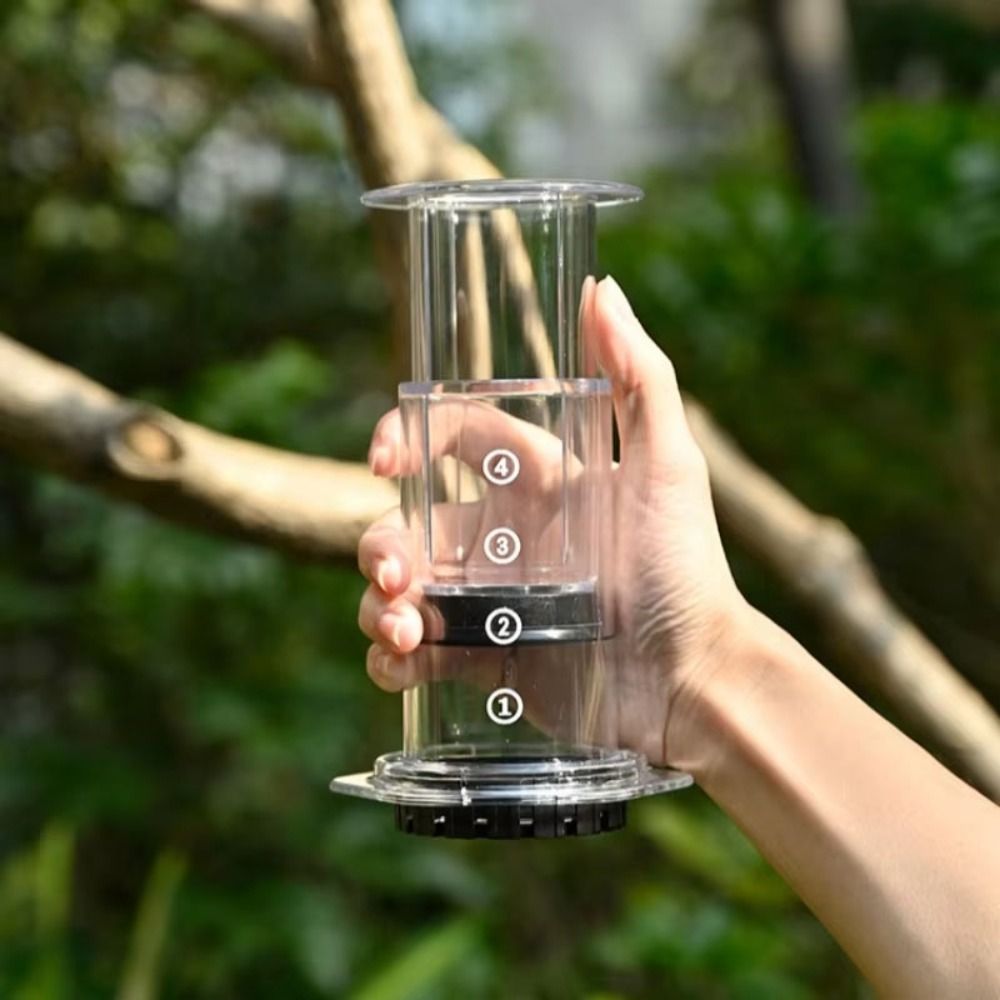 Camping Cooking Utilities - Portable Coffee Kettle French Style Anti-slip