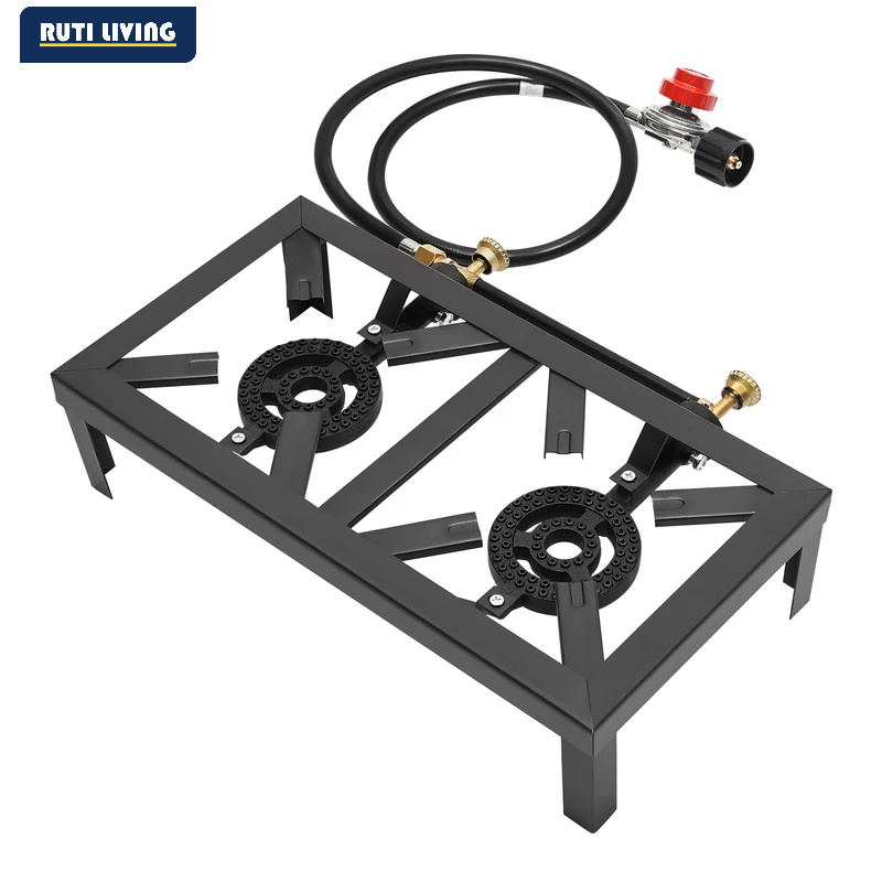 Camping Cooking Gazebo - Portable 1/2 Burner Outdoor Gas Stove