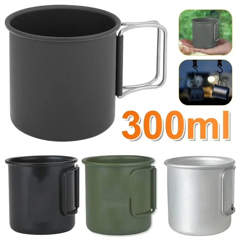 Camping Outdoor Cooking Set - New 300ml Foldable Aluminum Alloy Cup