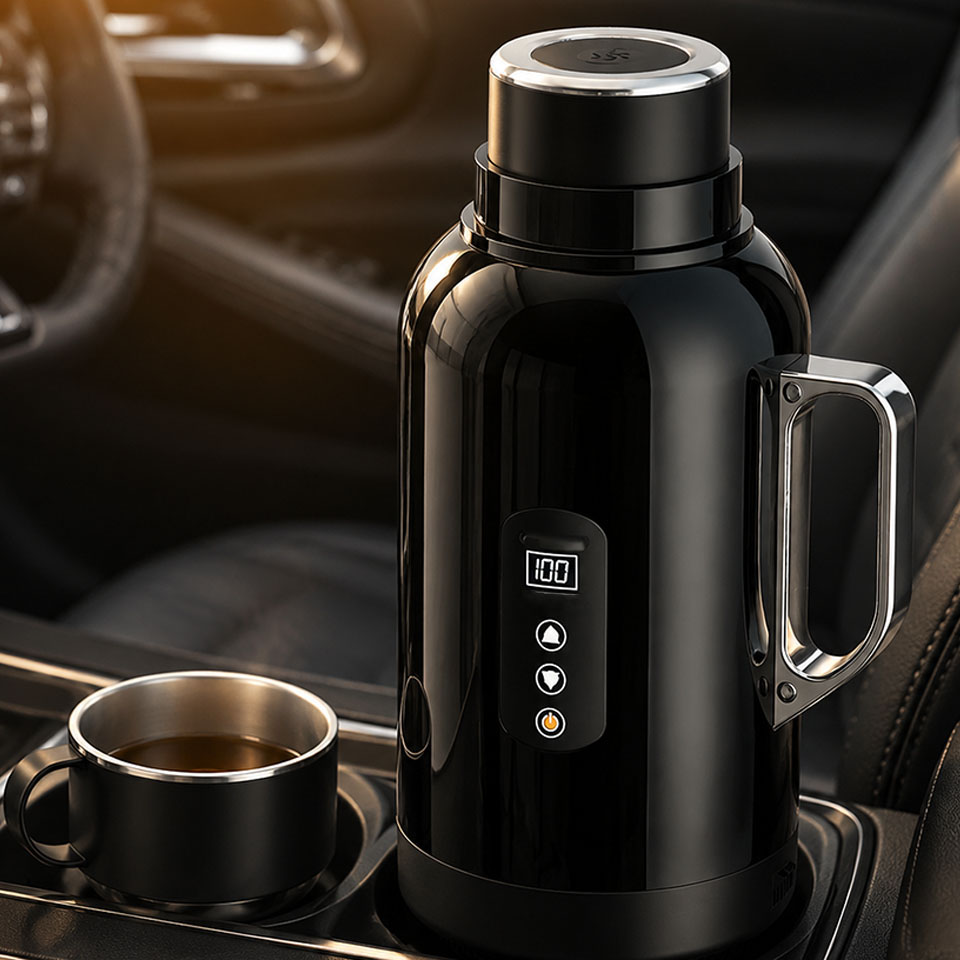 Camping Cooking Can - Car Kettle Electric Heating Kettle 1500ml