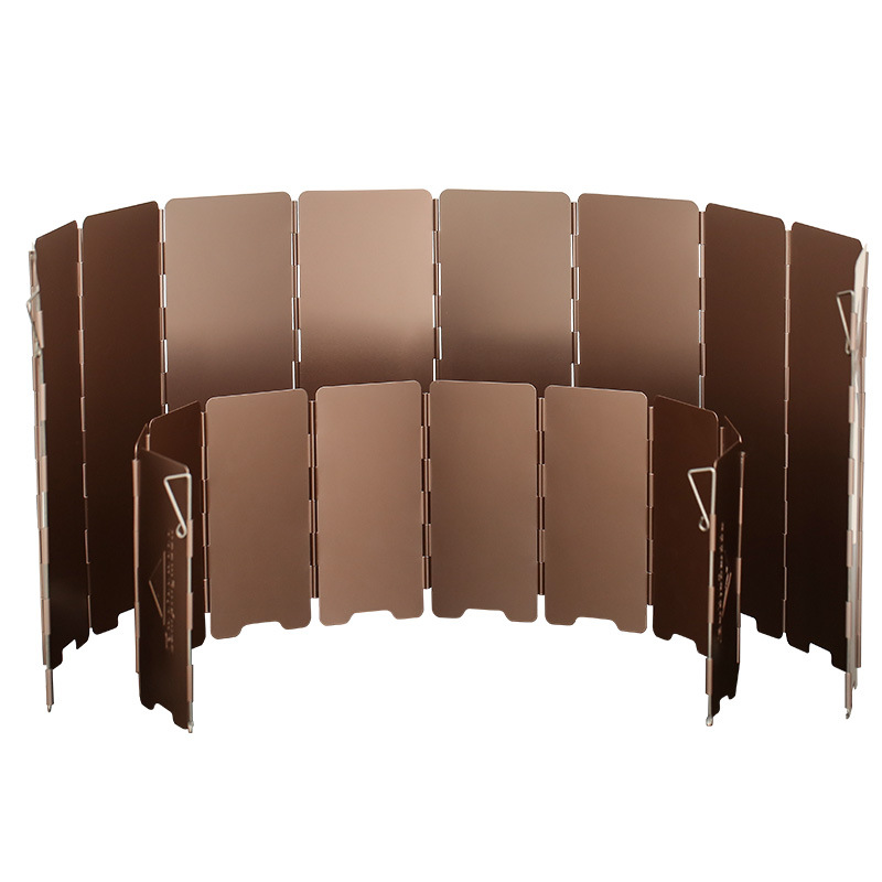 Camping Cooking Gazebo - 10 Plates Bronze-coloured Folding Outdoor Camping