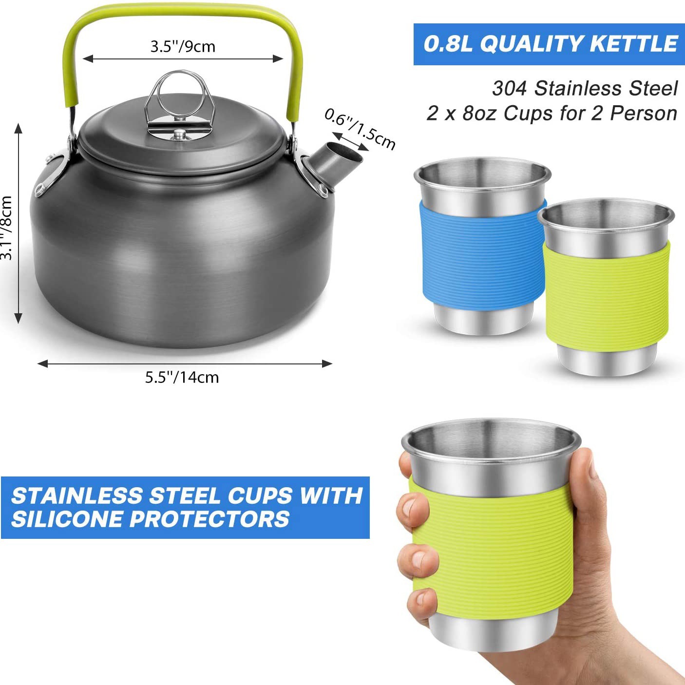 Outdoor Camping Cook Set with  - огляд і ціна Camping Cooking Kettle