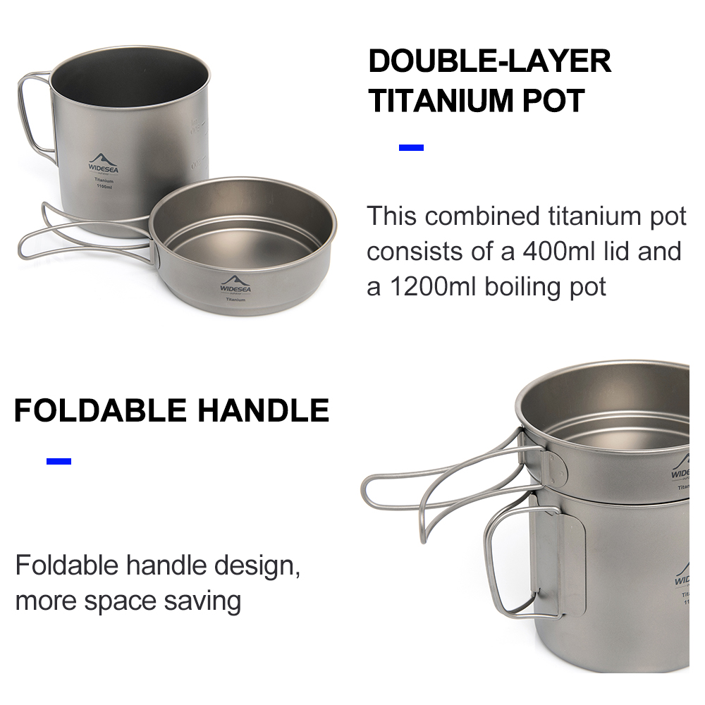 Widesea Ultralight Titanium Ca - огляд і ціна Camping Cooking Utilities