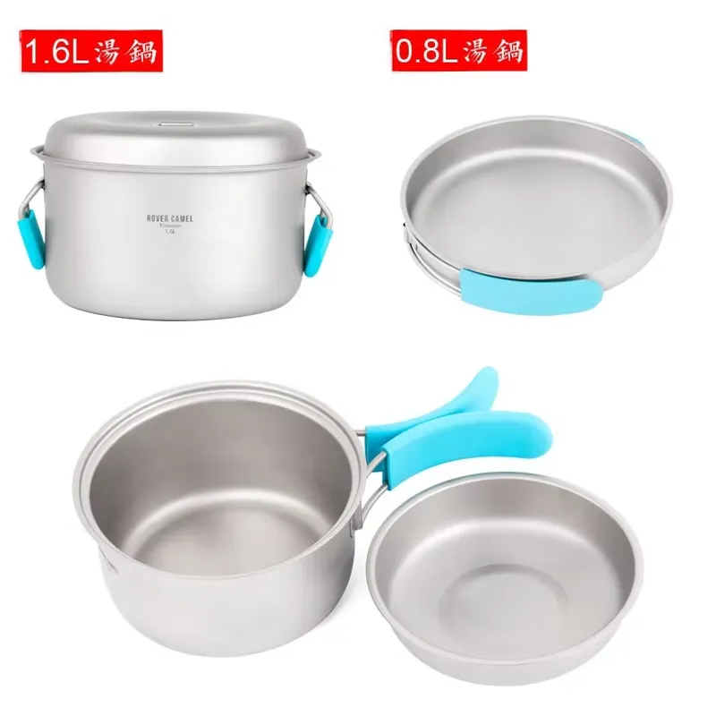 Pure Titanium Pot Set for Camp - огляд і ціна Camping Cooking Accessories Set