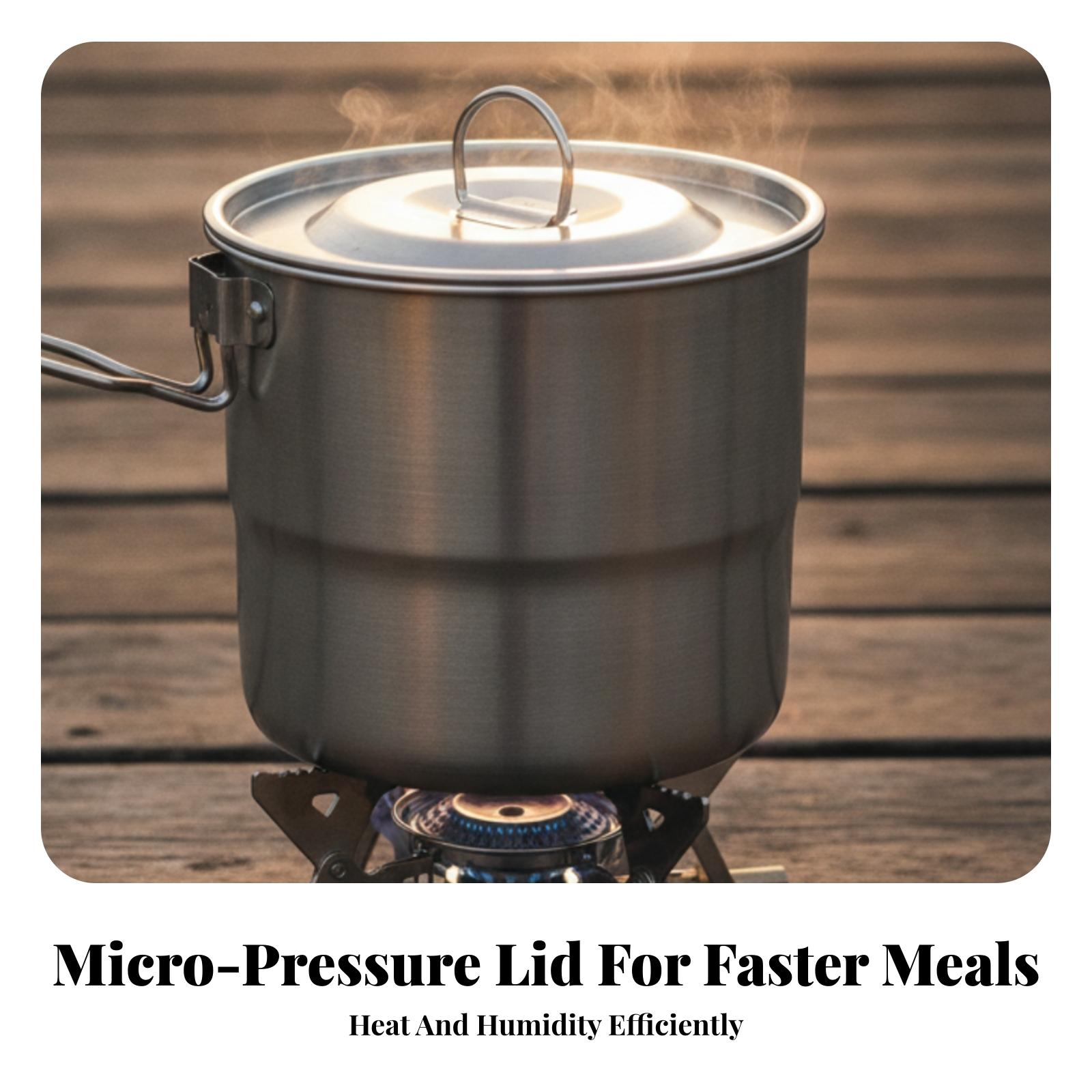 Camping Cooking Pot 304 Stainl - огляд і ціна Camping Cooking Pot With Lid