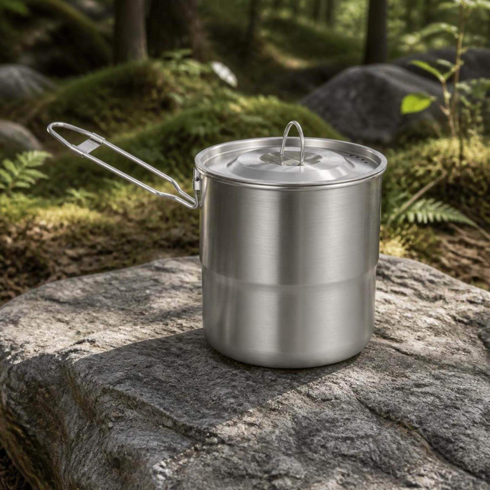 Camping Cooking Pot 304 Stainl - огляд і ціна Camping Cooking Pot With Lid