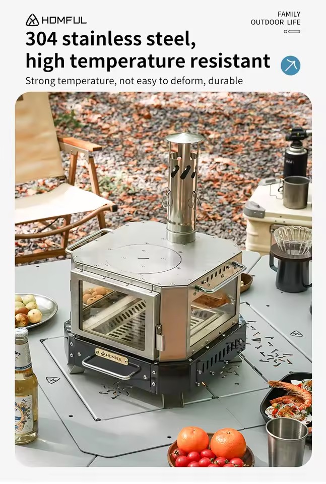 HOMFUL Portable Firewood Stove - огляд і ціна Camping Cooking Kits