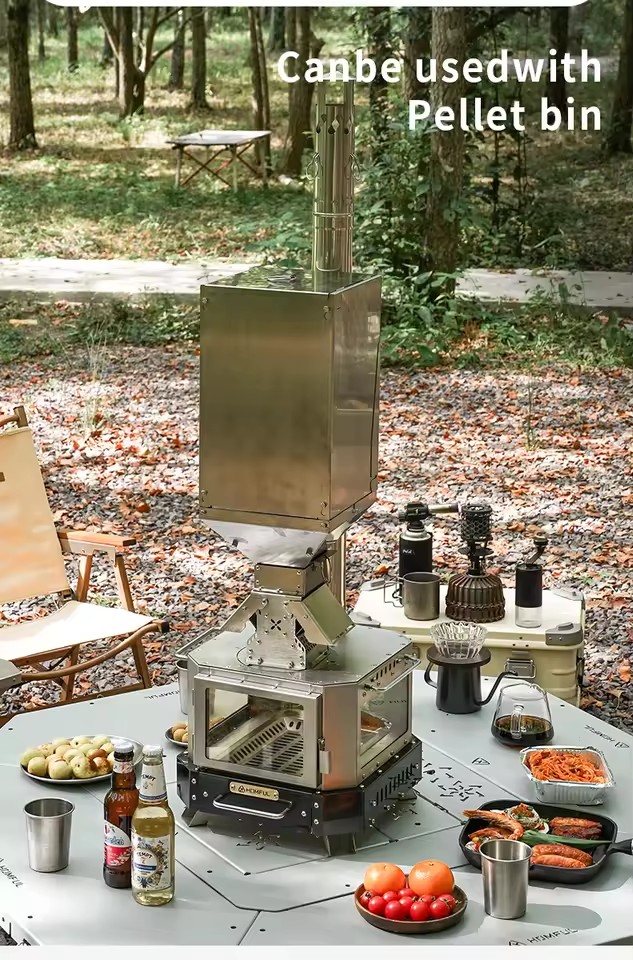 HOMFUL Portable Firewood Stove - огляд і ціна Camping Cooking Kits