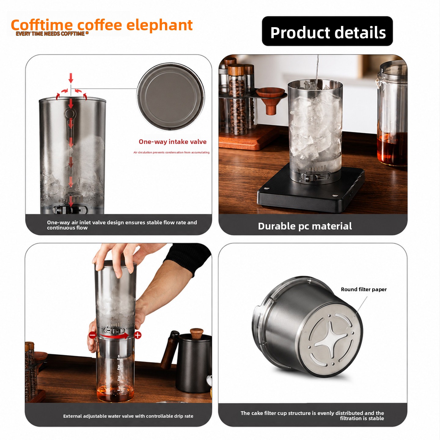 450ml Cold Brew Coffee Maker I - огляд і ціна Camping Cooking Utilities