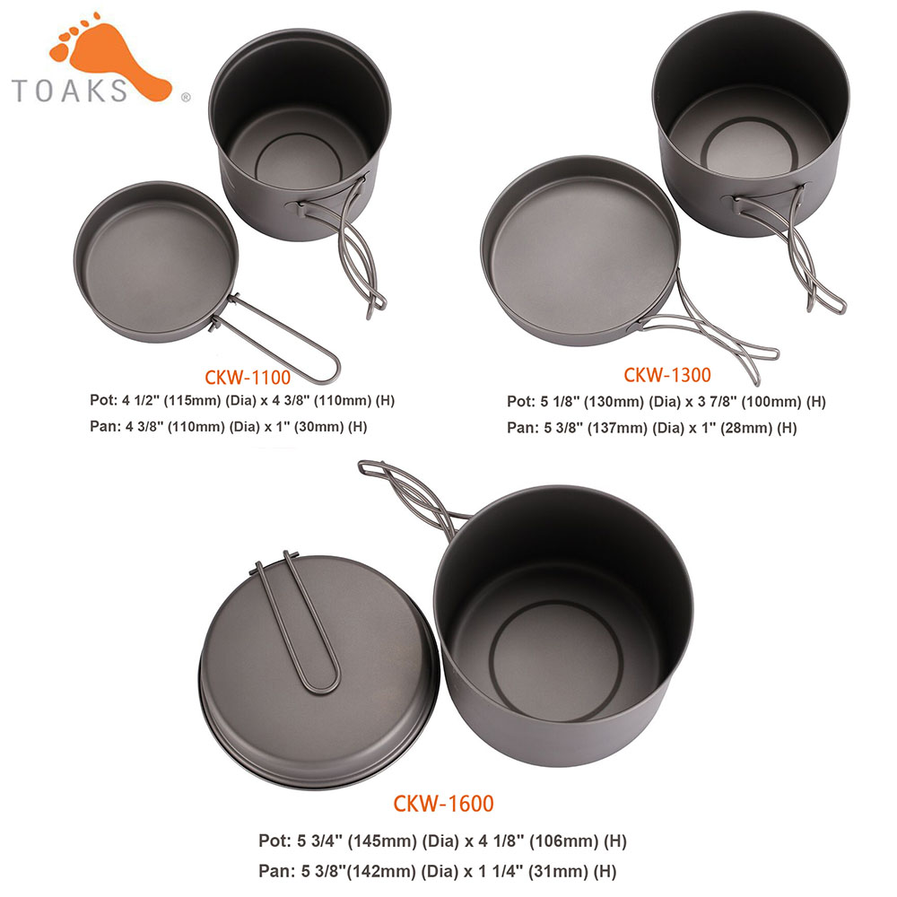 TOAKS Cookware Set Ultralight  - огляд і ціна Camping Cooking Utilities
