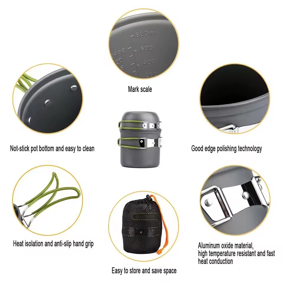 Ultralight Camping Cookware Me - огляд і ціна Camping Cooking Kits