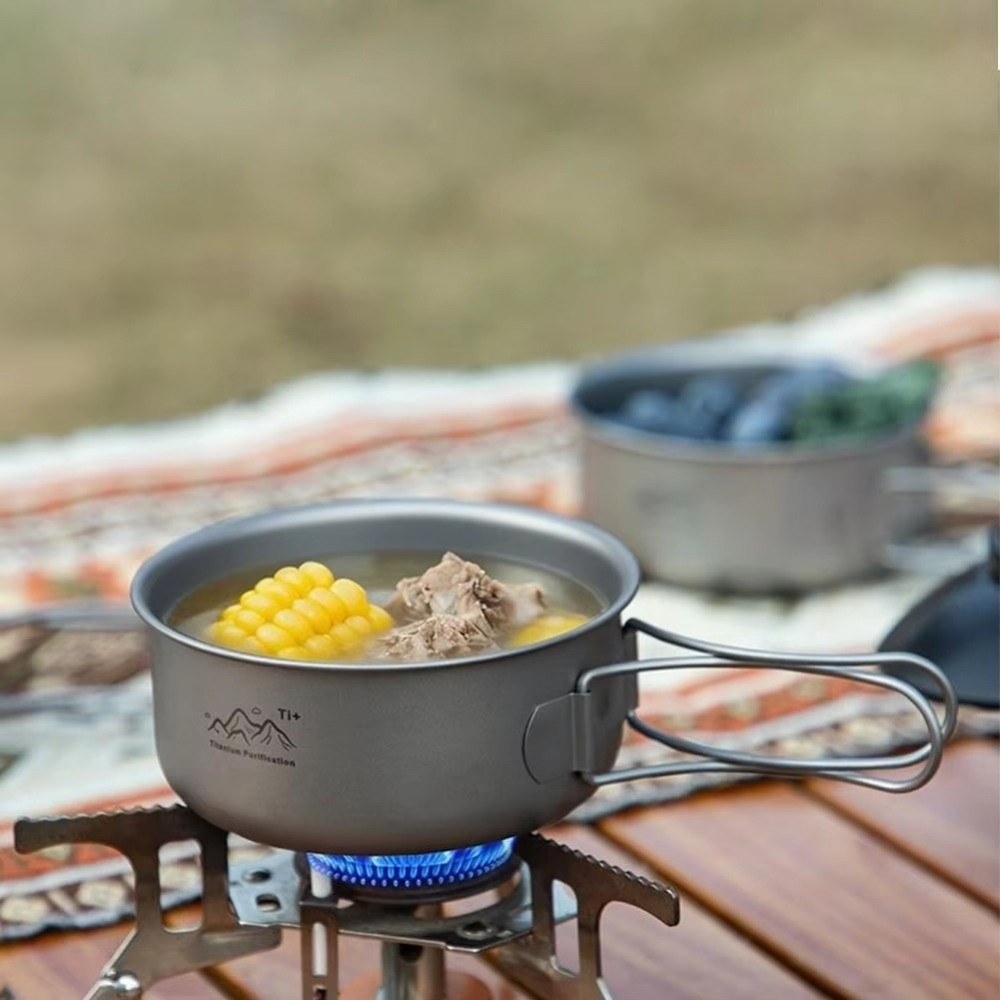 Portable Ultralight Camping Po - огляд і ціна Camping Cooking Noodles