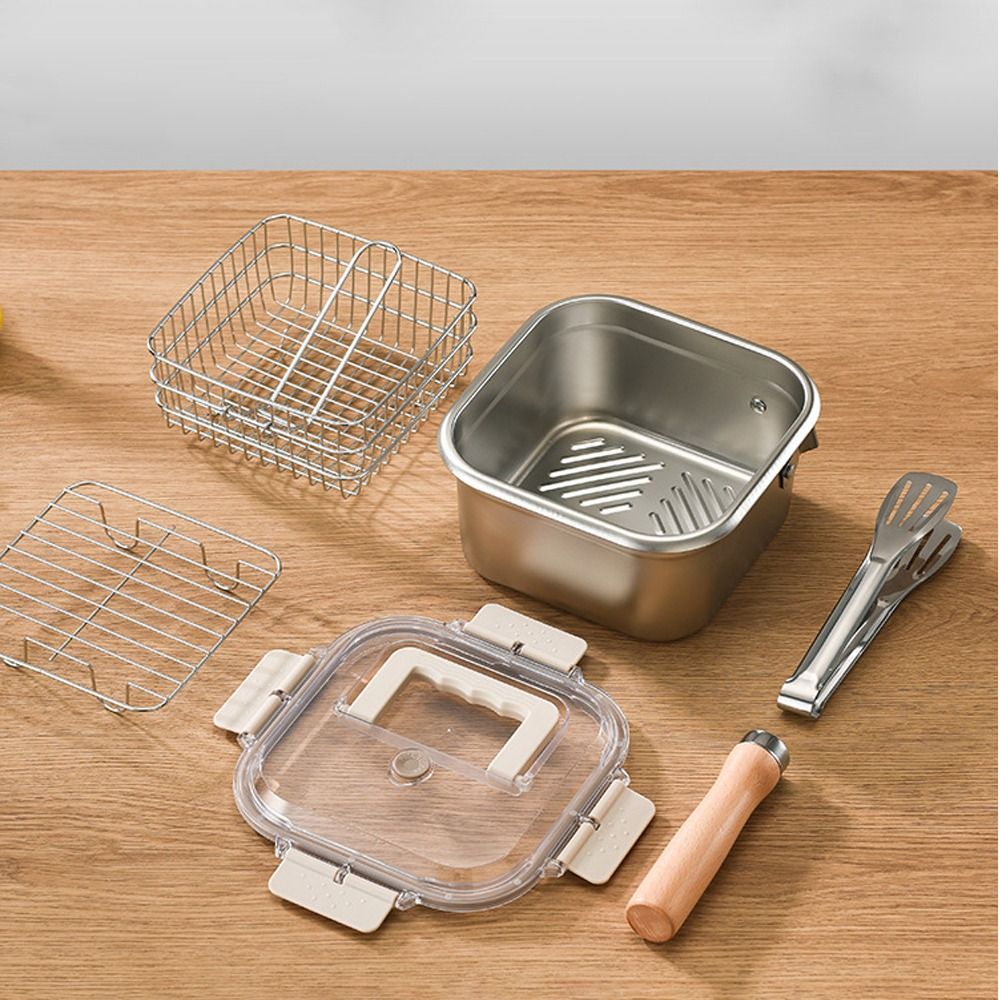 Portable Stainless Steel Fryin - огляд і ціна Camping Cooking Kettle