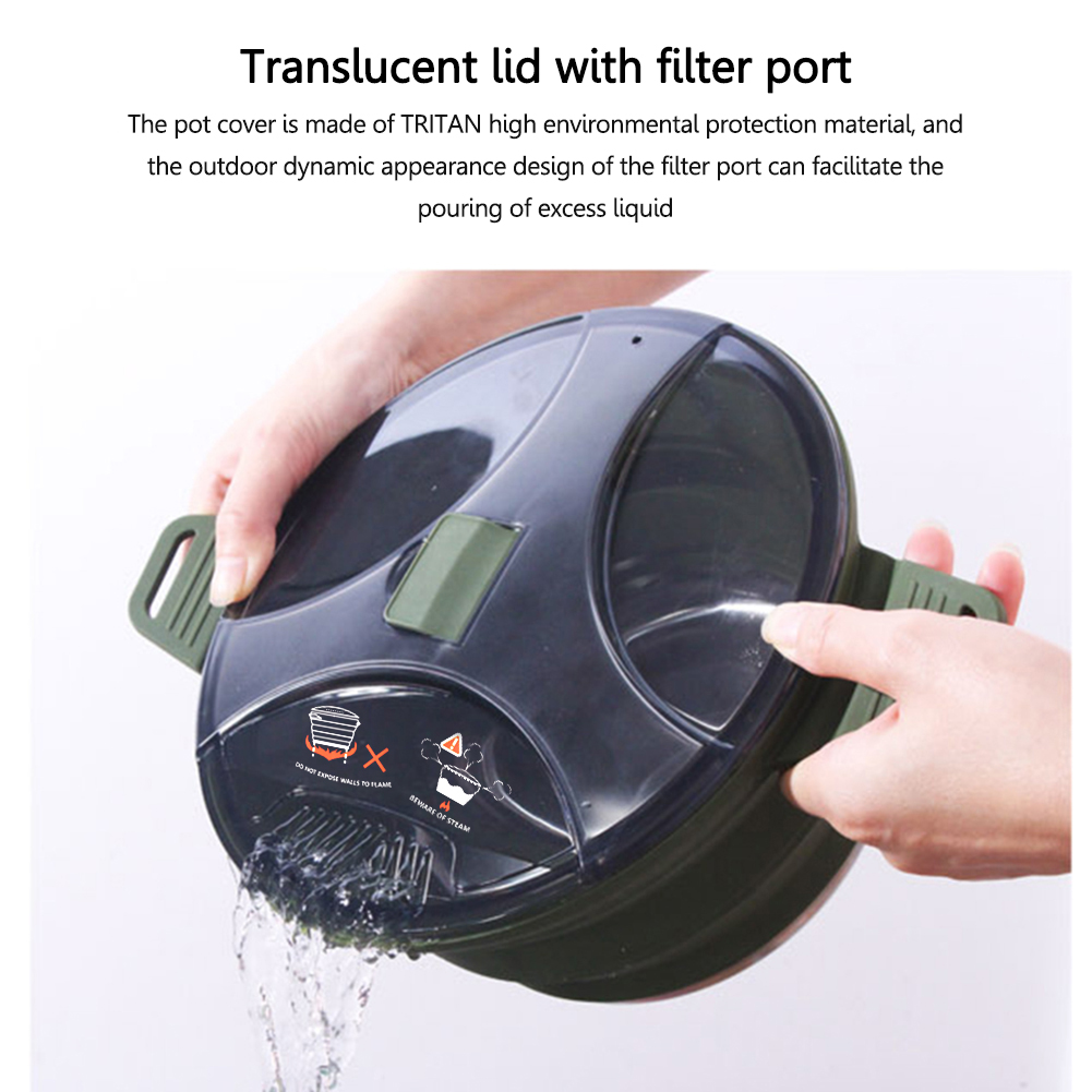 2.5L Silicone Folding Kettle C - огляд і ціна Camping Cooking Kettle