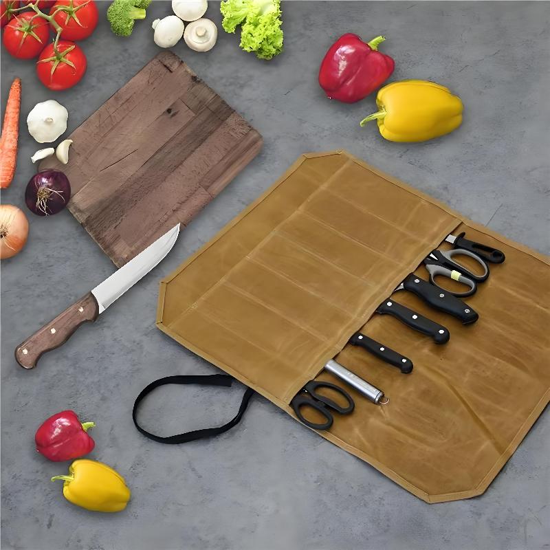 Waxed Canvas Chef Knife Roll M - огляд і ціна Camping Cooking Kitchen