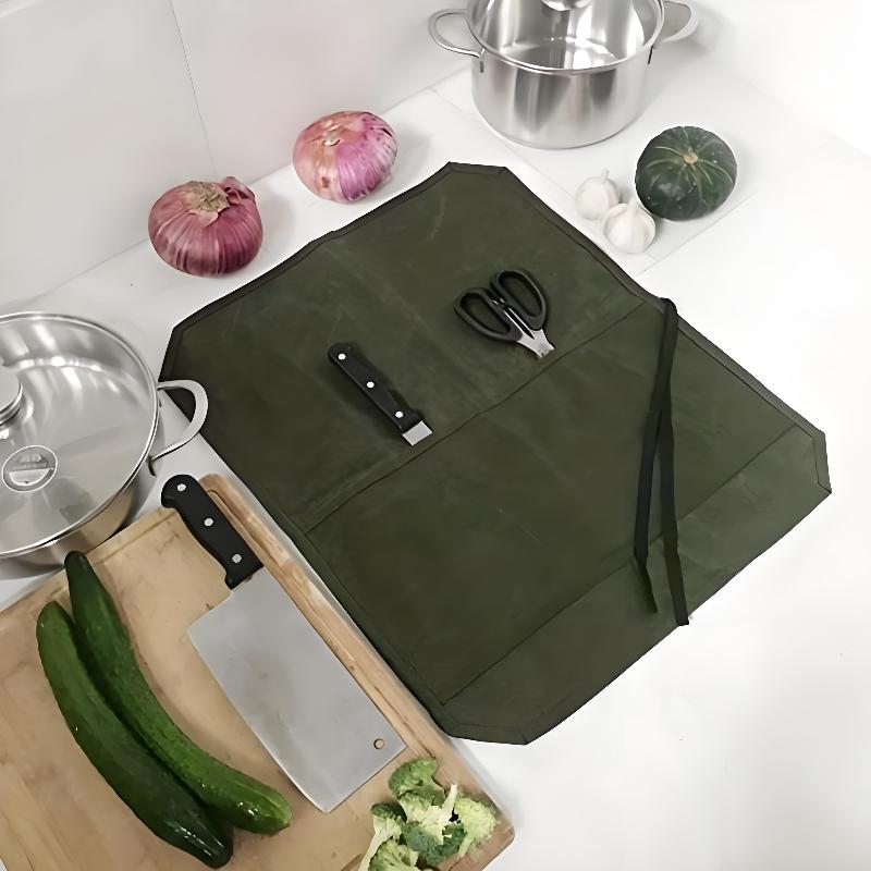 Waxed Canvas Chef Knife Roll M - огляд і ціна Camping Cooking Kitchen