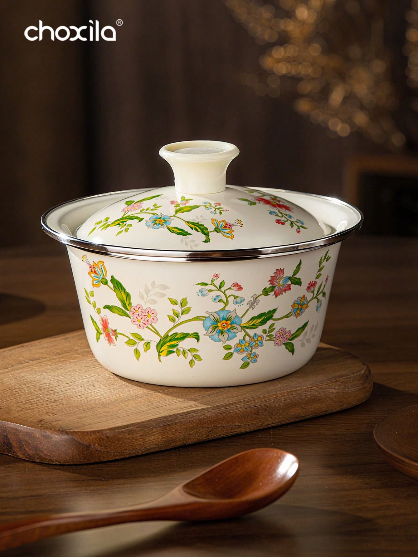 1pc Enamel-Patterned Rice Bowl - огляд і ціна Camping Cooking Noodles