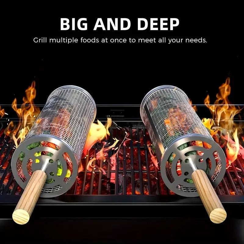 Stainless Steel BBQ Grill Bask - огляд і ціна Camping Cooking Griddle