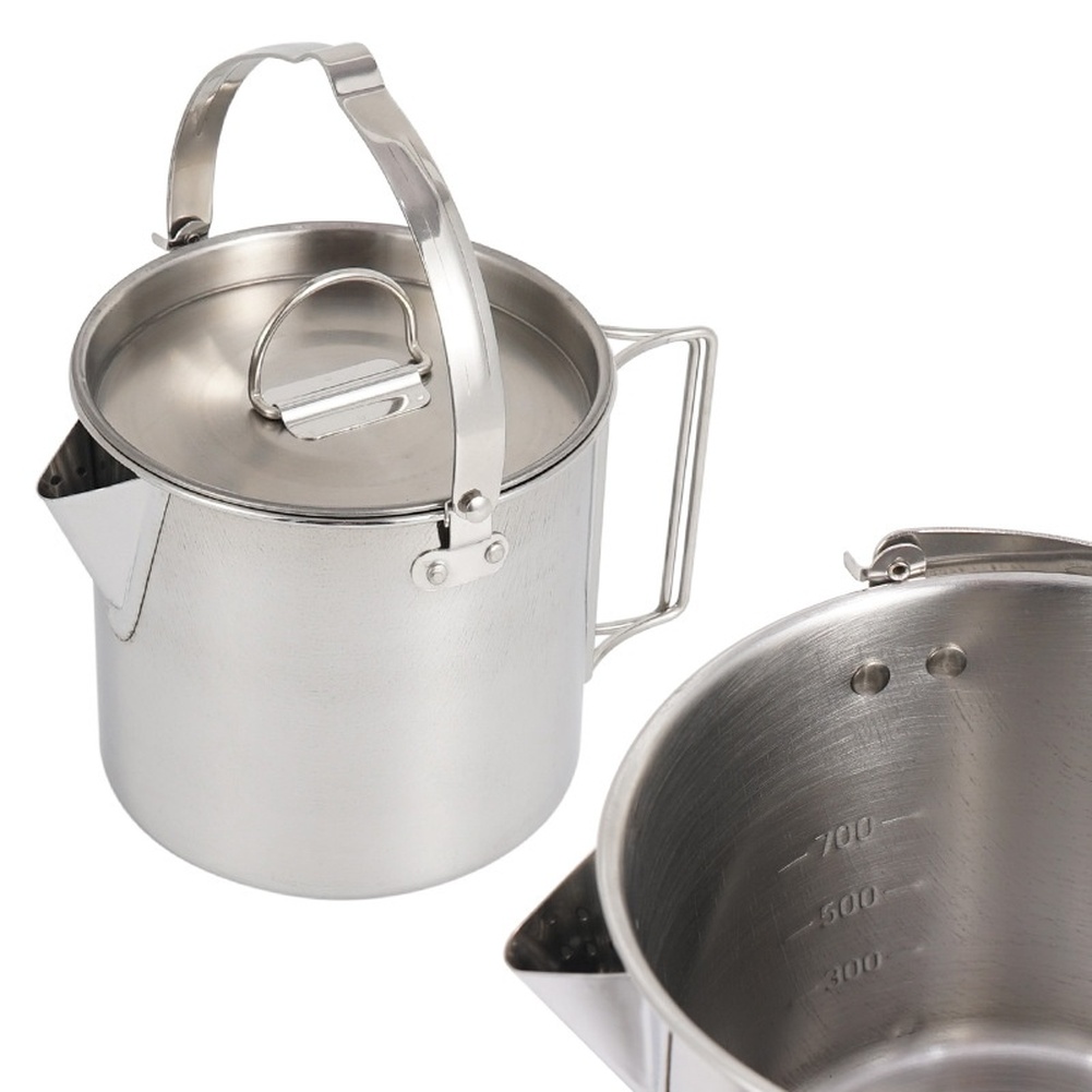 Stainless Steel 1.2L Portable  - огляд і ціна Camping Cooking Kettle