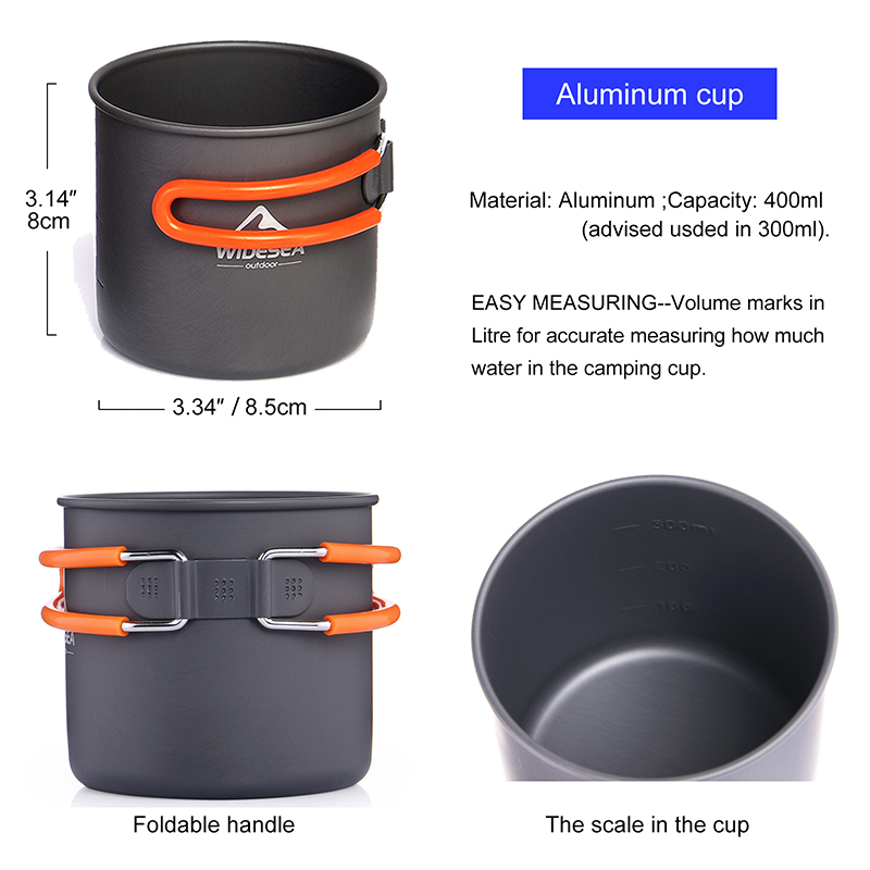Widesea Camping Cookware Set O - огляд і ціна Camping Cooking Utilities