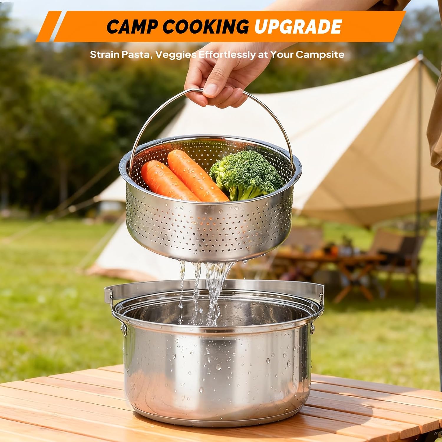 6pcs Cookware Set, 304 Stainle - огляд і ціна Camping Cooking Kettle