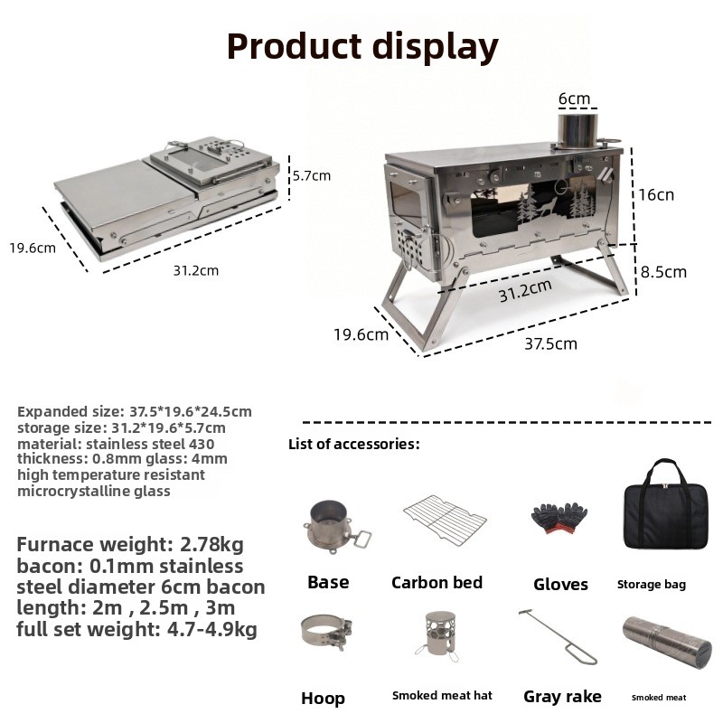 Stainless Steel Foldable Porta - огляд і ціна Camping Cooking Griddle