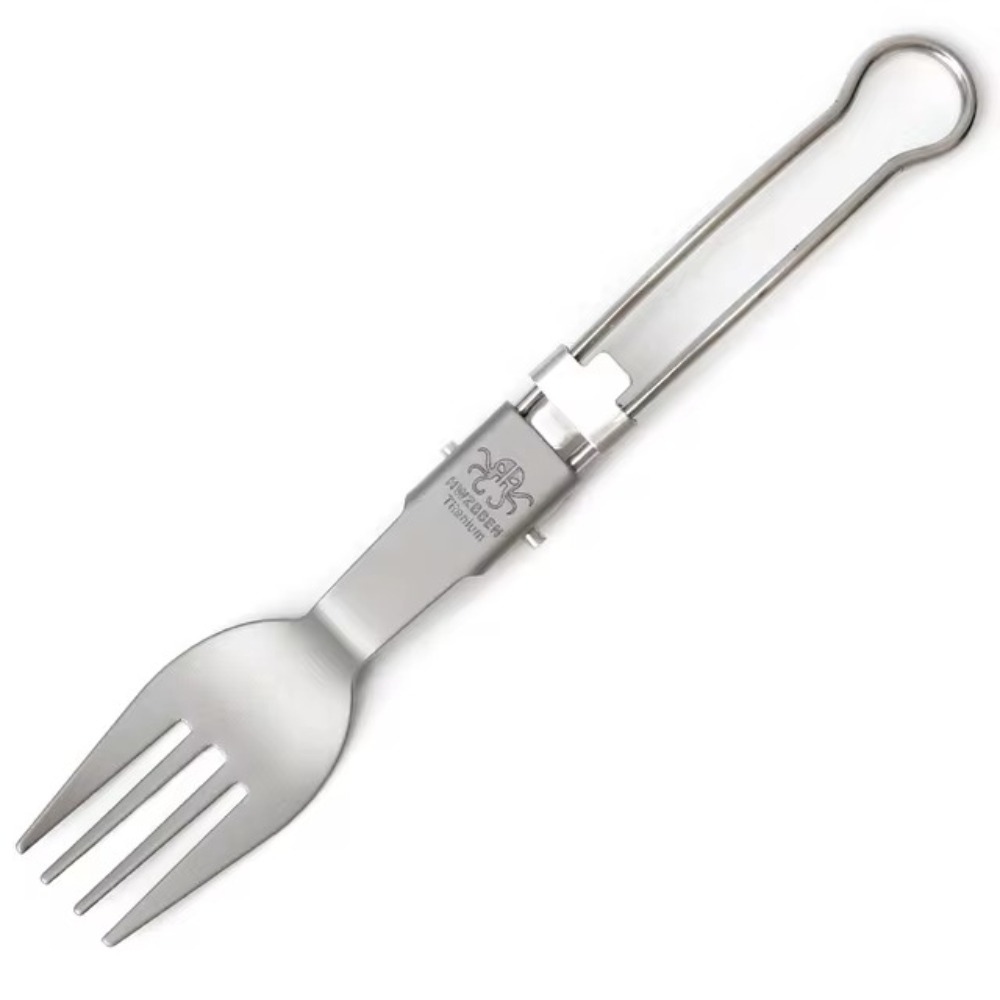 Half Polished Titanium Folding - огляд і ціна Camp Spork Set