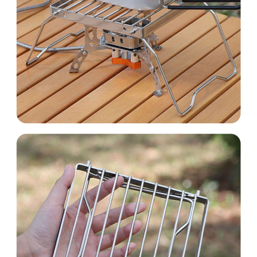 Foldable Bbq Grill Rack Portab - огляд і ціна Camping Cooking Kettle