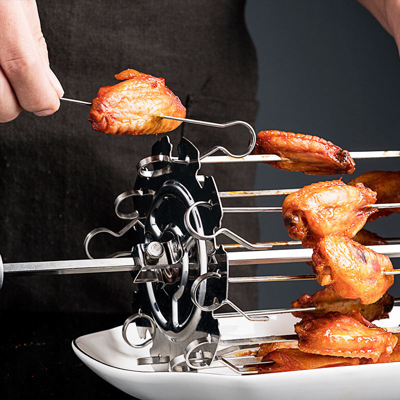 1Set Stainless Steel BBQ Kebab - огляд і ціна Camping Cooking Candle