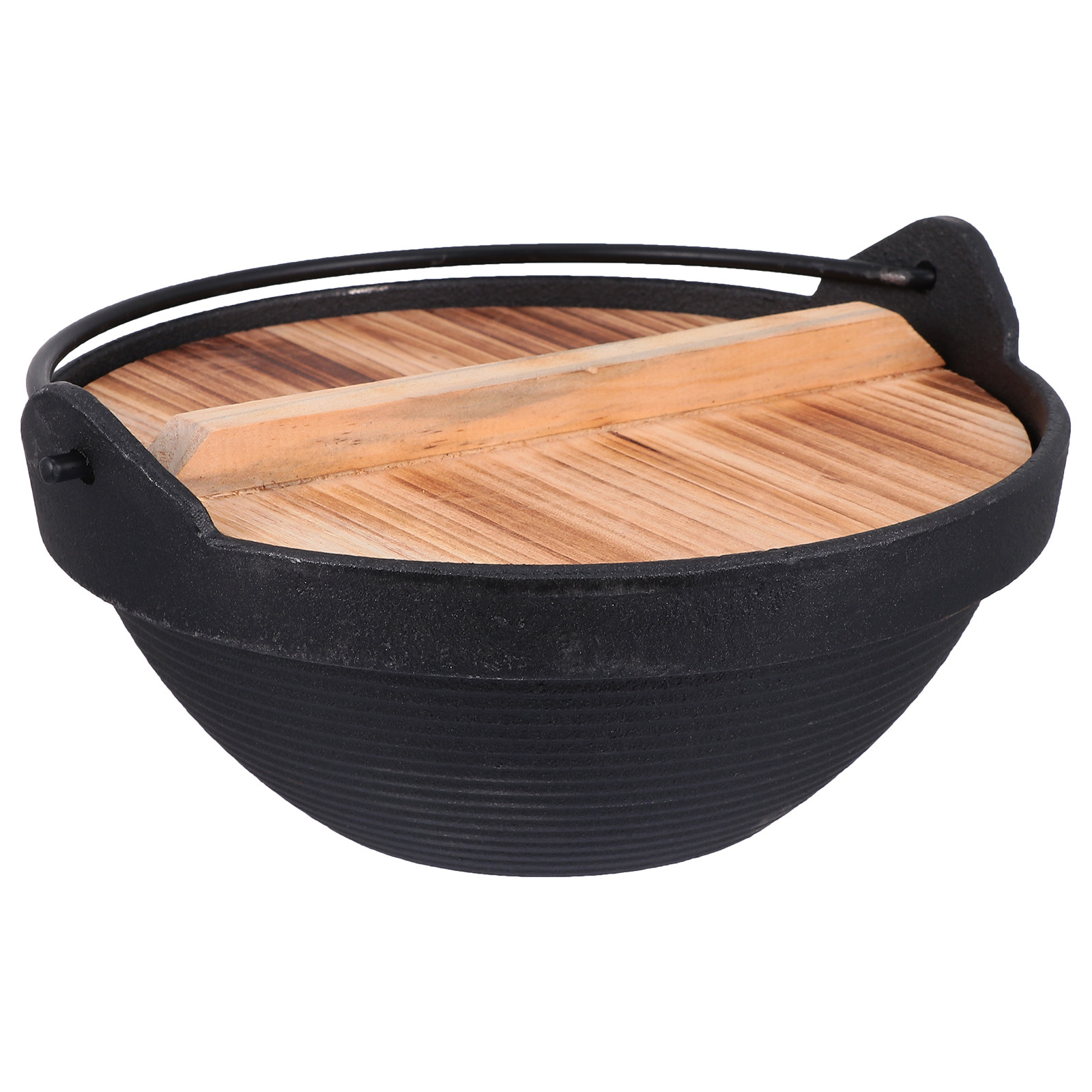 1Set Outdoor Cast Iron Camping - огляд і ціна Camping Cooking Pot With Lid