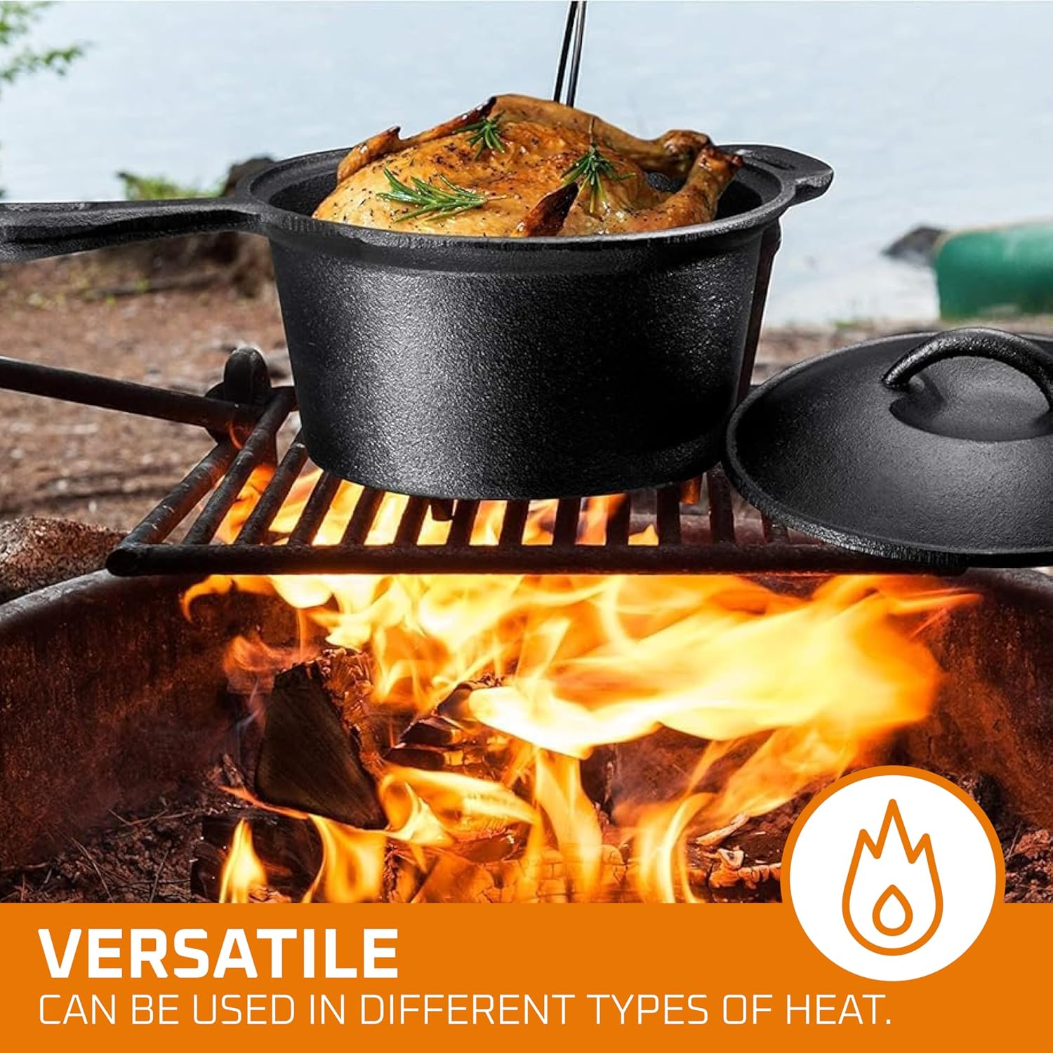 Camping Cooking Set Of 7. Pre  - огляд і ціна Camping Cooking Pot With Lid