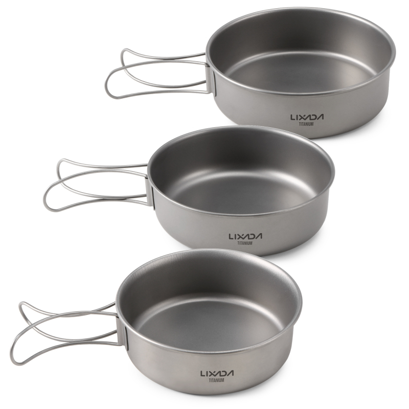 Lixada Titanium Bowls Ultralig - огляд і ціна Camping Cooking Griddle