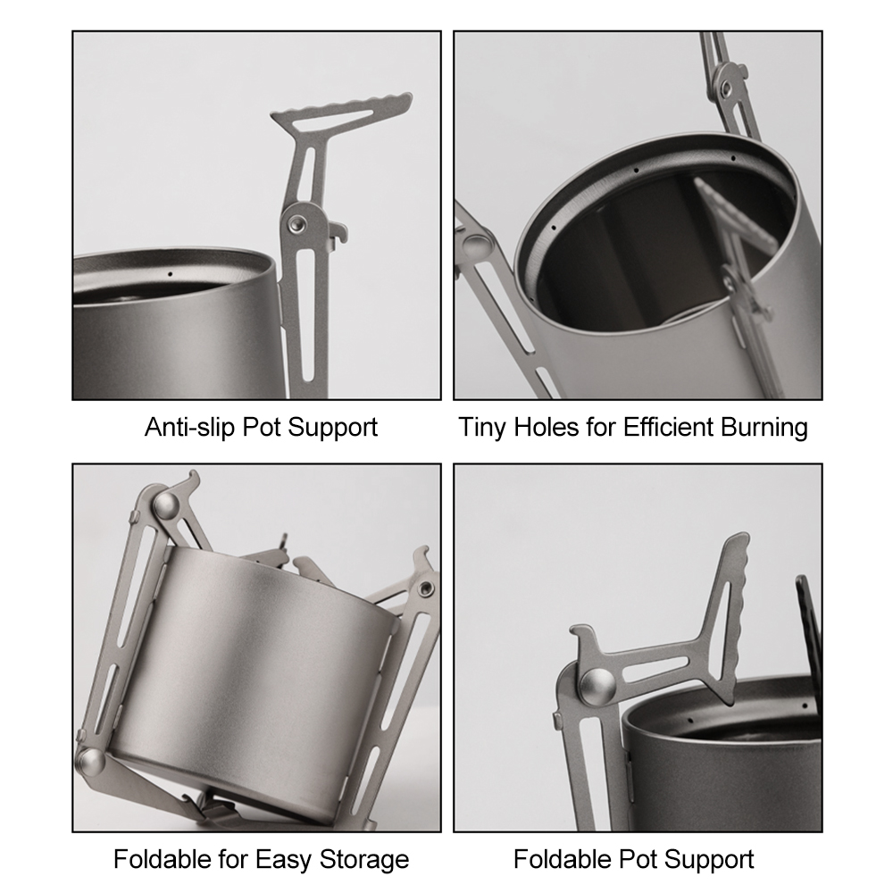 TOMSHOO Ti Alcohol Stove and L - огляд і ціна Camping Cooking Pot With Lid