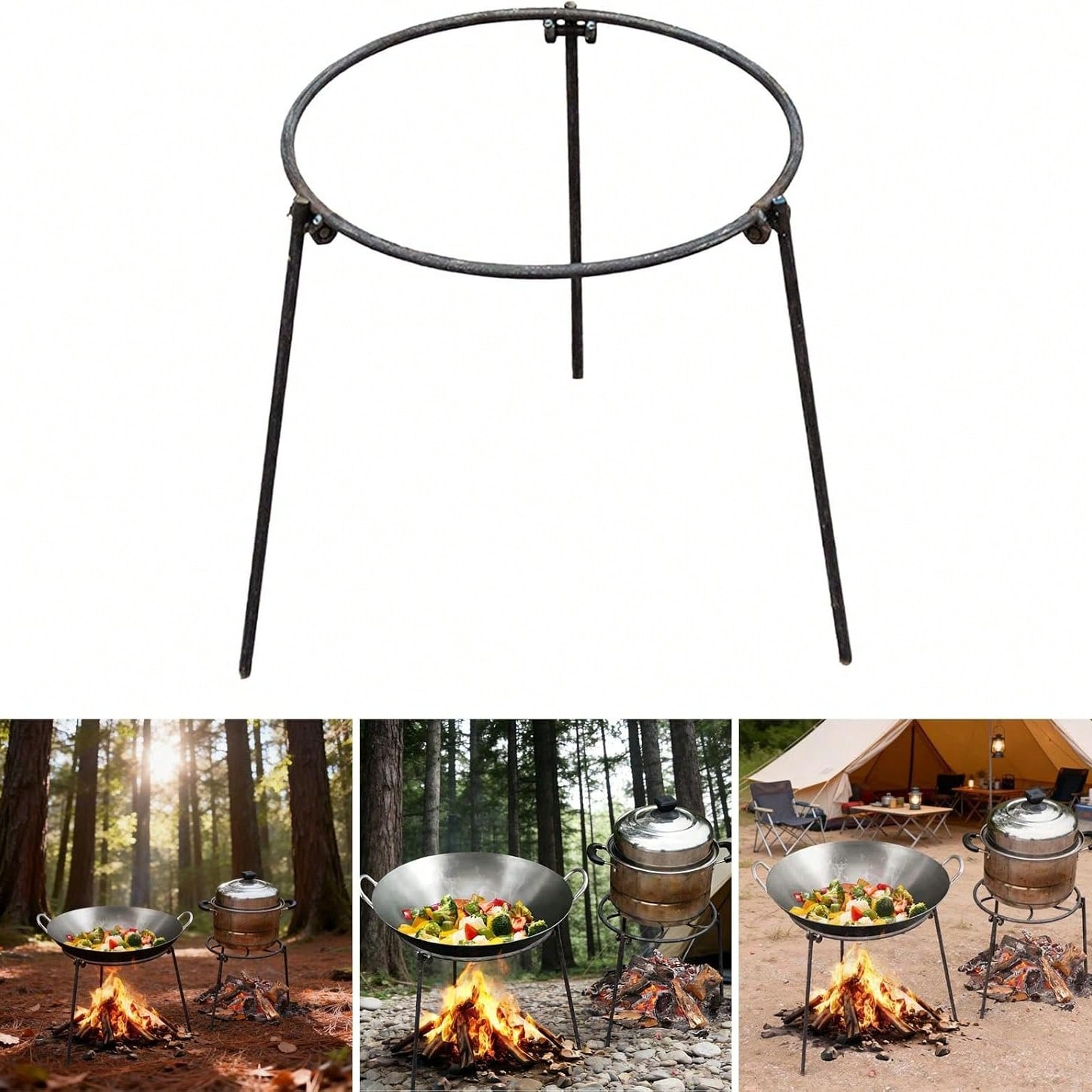 Portable Outdoor Camping Tripo - огляд і ціна Camping Hiking Cooking