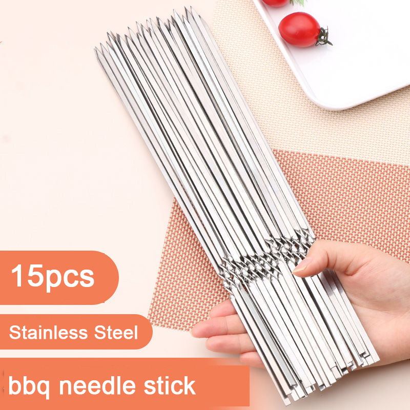 10/15Pcs Stainless Steel Barbe - огляд і ціна Camping Cooking Candle