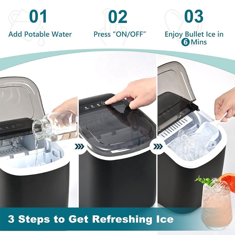 Portable Countertop Ice Maker  - огляд і ціна Camping Cooking Kitchen