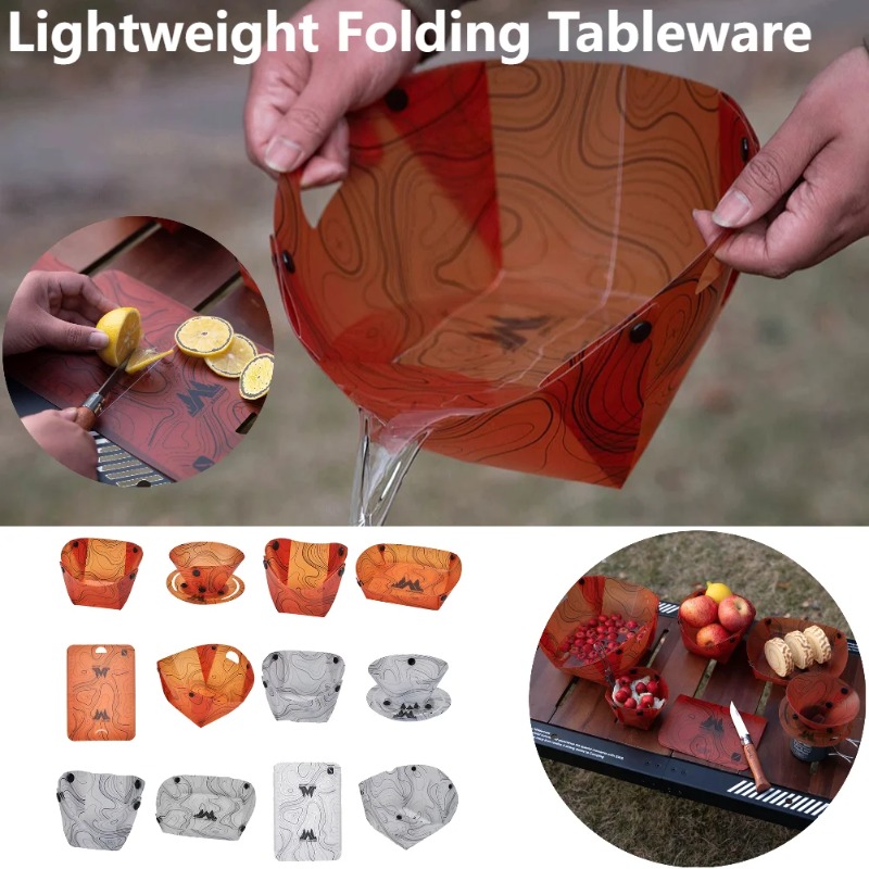 Foldable Camping Tableware Por - огляд і ціна Camping Cooking Kits